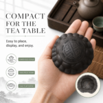 2-in-1-dragon-turtle-zisha-tea-pet-set Yixing Zisha Dragon Turtle Tea Strainer Ornament, Oriental Tea Table Decor Craft Gift - Image 5