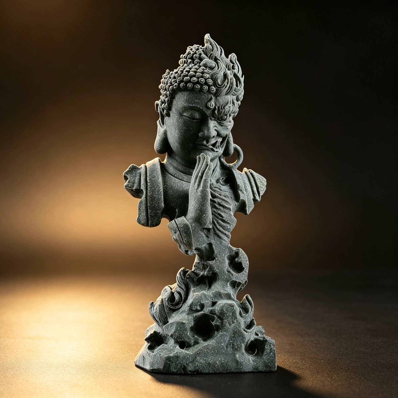 01 Half Buddha Half Demon Zen decor