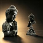 Half Buddha Half Demon Statue — Zen Stone Sculpture for Home Decor - Image 2