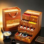 Premium Chinese Tea Gift Set — 6 Classic Loose Leaf Teas (Phoenix Dancong, Da Hong Pao, Jin Jun Mei, Lapsang Souchong, Rou Gui, Pu-erh) with Kiln-Change Teapot & 4 Cups - Image 3