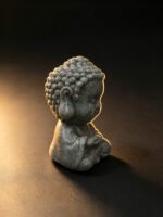 Sandstone Mini Buddha Tea Pet Set of 3