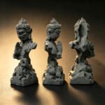Half Buddha Half Demon Statue — Zen Stone Sculpture for Home Decor - Image 3