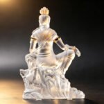 Liuli Crystal Guanyin Statue