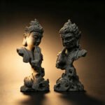 Half Buddha Half Demon Statue — Zen Stone Sculpture for Home Decor - Image 4
