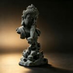Half Buddha Half Demon Statue — Zen Stone Sculpture for Home Decor - Image 6