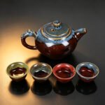 Premium Chinese Tea Gift Set — 6 Classic Loose Leaf Teas (Phoenix Dancong, Da Hong Pao, Jin Jun Mei, Lapsang Souchong, Rou Gui, Pu-erh) with Kiln-Change Teapot & 4 Cups - Image 7