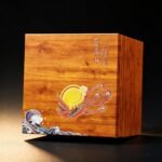 Premium Black Tea Gift Set with Teapot & Cups — Chinese Jin Jun Mei Loose Leaf Tea, Pu'er Tuocha & Rougui, Luxury Wood-Grain Phoenix Gift Box - Image 15