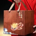 Premium Black Tea Gift Set with Teapot & Cups — Chinese Jin Jun Mei Loose Leaf Tea, Pu'er Tuocha & Rougui, Luxury Wood-Grain Phoenix Gift Box - Image 3