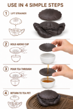 Purple Clay Crab Tea Strainer | 2-in-1 Handcrafted Tea Pet for Gongfu Tea Rituals - Image 8