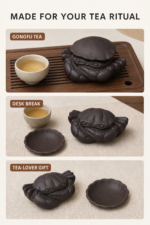 purple clay crab tea strainer
