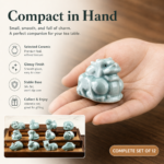 Ultimate Beautiful Celadon Crackle Glaze 12 Chinese Zodiac Tea Pet Complete Set | Oriental Ceramic Tea Table Ornament for Tea Rituals - Image 6