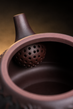 Koi Lotus Relief Zisha Shi Piao Teapot, Yixing Purple Clay Kung Fu Tea Pot - Image 5