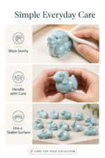 Ultimate Beautiful Celadon Crackle Glaze 12 Chinese Zodiac Tea Pet Complete Set | Oriental Ceramic Tea Table Ornament for Tea Rituals - Image 4