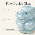 Ultimate Beautiful Celadon Crackle Glaze 12 Chinese Zodiac Tea Pet Complete Set | Oriental Ceramic Tea Table Ornament for Tea Rituals - Image 3