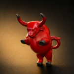 Premium Red Bull Ceramic Tea Pet, Auspicious Lucky Feng Shui Red Ox Bull Figurine, Prosperity Bullish Ornament Gift for Traders & Tea Lovers - Image 4