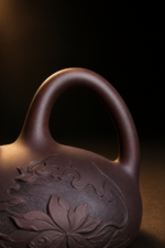 Koi Lotus Relief Zisha Shi Piao Teapot
