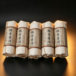 SDRXDE Glutinous Rice Fragrant Ripe Pu'er Tea | 5 Hand-Wrapped Cylinders - Image 3
