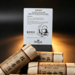 SDRXDE Glutinous Rice Fragrant Ripe Pu'er Tea | 5 Hand-Wrapped Cylinders - Image 5
