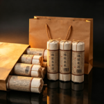 SDRXDE Glutinous Rice Fragrant Ripe Pu'er Tea | 5 Hand-Wrapped Cylinders - Image 6
