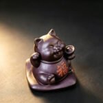 Handmade Yixing Zisha Lucky Cat Tea Pet | Wealth Fortune Tea Gift | Wealth & Fortune Cat - Image 6