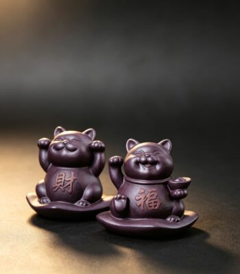 Zisha Lucky Cat Tea Pet