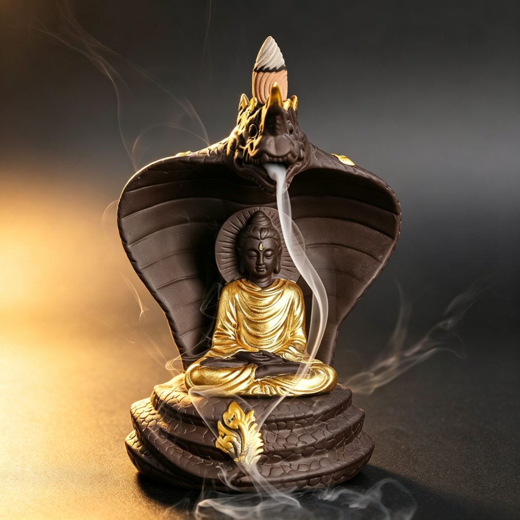 Naga Buddha Backflow Incense Burner