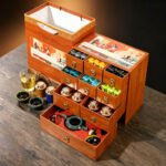 Premium Chinese Tea Gift Box Set – 8 Assorted Loose Leaf Teas in Wooden Chest with Kiln-Fired Gongfu Teapot & 4 Cups – Tea Gift for Tea Lovers, Dad, Mom & Housewarming - Image 3