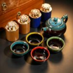 Premium Chinese Tea Gift Box Set – 8 Assorted Loose Leaf Teas in Wooden Chest with Kiln-Fired Gongfu Teapot & 4 Cups – Tea Gift for Tea Lovers, Dad, Mom & Housewarming - Image 4