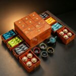 Premium Chinese Tea Gift Box Set – 8 Assorted Loose Leaf Teas in Wooden Chest with Kiln-Fired Gongfu Teapot & 4 Cups – Tea Gift for Tea Lovers, Dad, Mom & Housewarming - Image 5