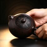 Handmade Yixing Xishi Teapot — 100-Mesh Zi Ni (Purple Clay) - Image 8