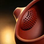 Fully Handmade Yixing Zisha Teapot — Raw Da Hong Pao Red Clay, Classic Xishi Shape with Hand-Painted Plum Blossom, Ball-Hole Strainer, 260ml - Image 12