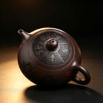 Handmade Yixing Xishi Teapot — 100-Mesh Zi Ni (Purple Clay) - Image 6