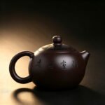 Handmade Yixing Xishi Teapot — 100-Mesh Zi Ni (Purple Clay) - Image 2